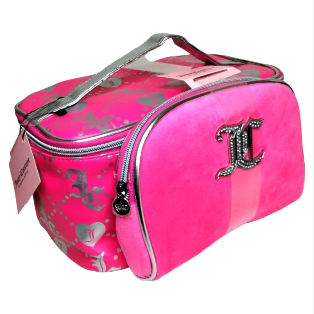 Juicy Couture Make Up Train Case Bag Set